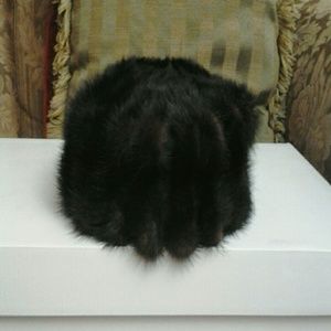 Authentic Vintage Sandy Braeburn Mink Pillbox Hat